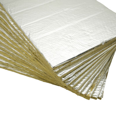 Fireproof Waterproof Aluminum Foil Rockwool Board for Thermal Insulation and Soundproofing